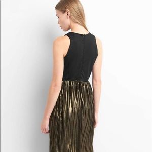 GAP Black and Gold Maxi Dress